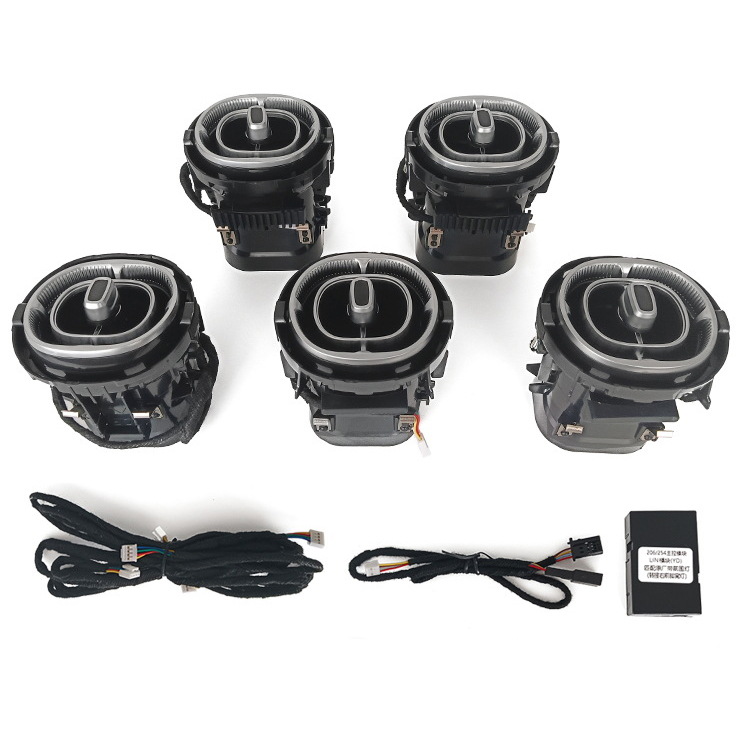 Front illuminated air vents