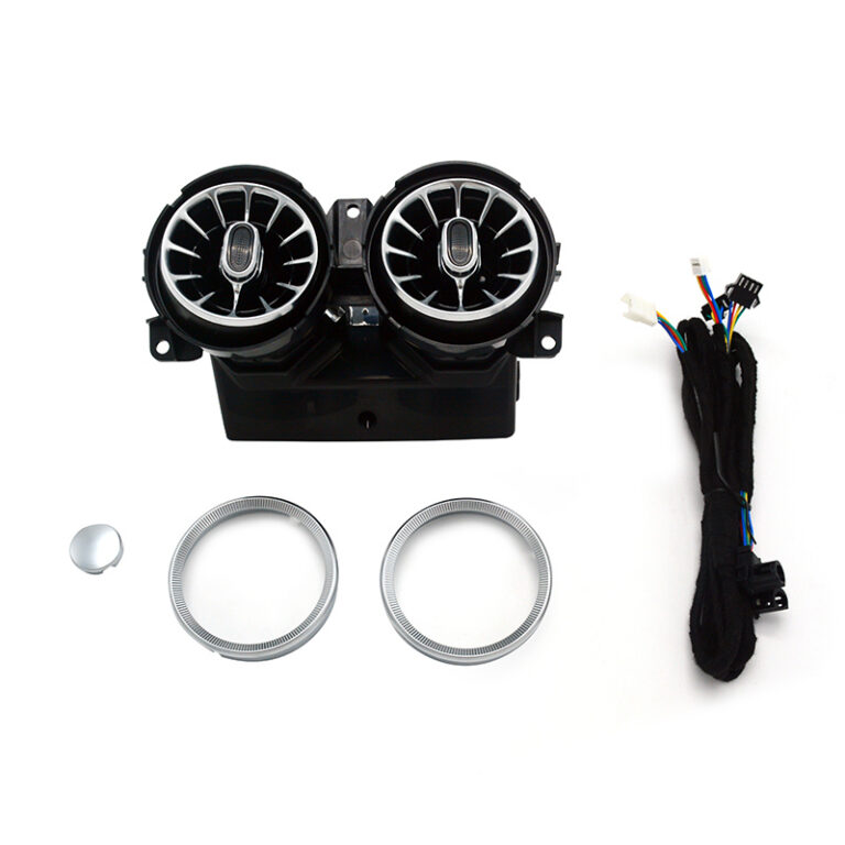 Illuminated rear air vent assembly