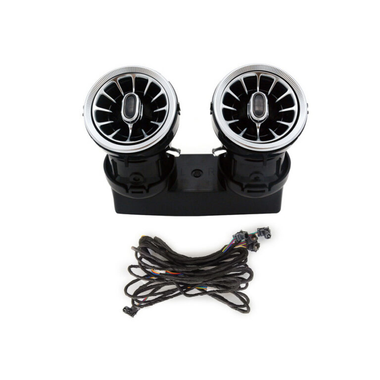 Illuminated rear air vent assembly