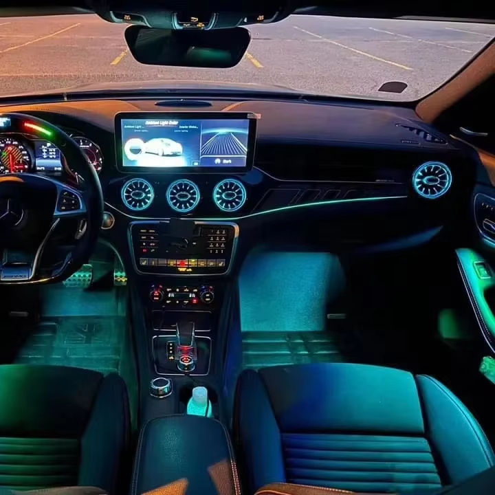 Wholesale 12 Colors Interior Ambient Lighting for Mercedes Benz A/B-class W176 W246 CLA W117 GLA W156 Door Lights Foot Lights