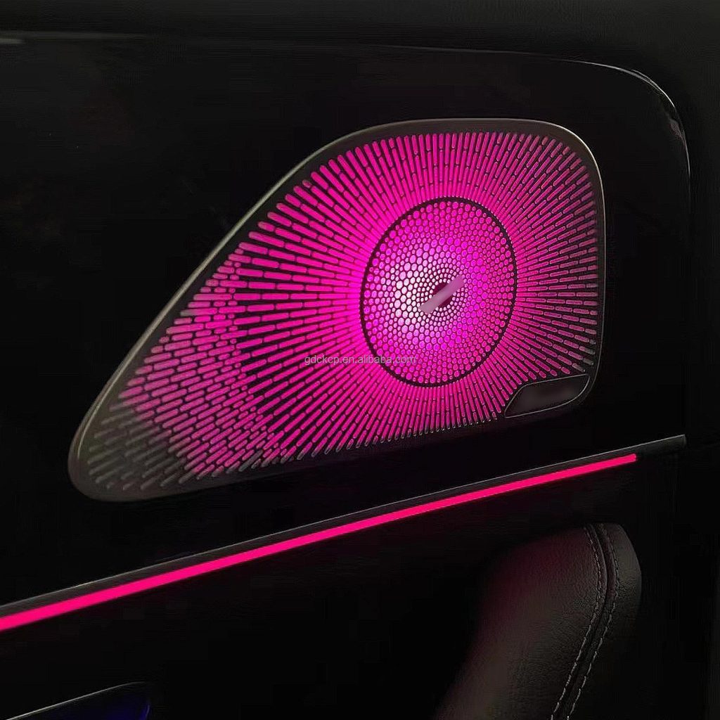 64 Colors Illuminated Door Midrange Speaker Covers for Mercedes-Benz GLS X167 SUV 2020-2026