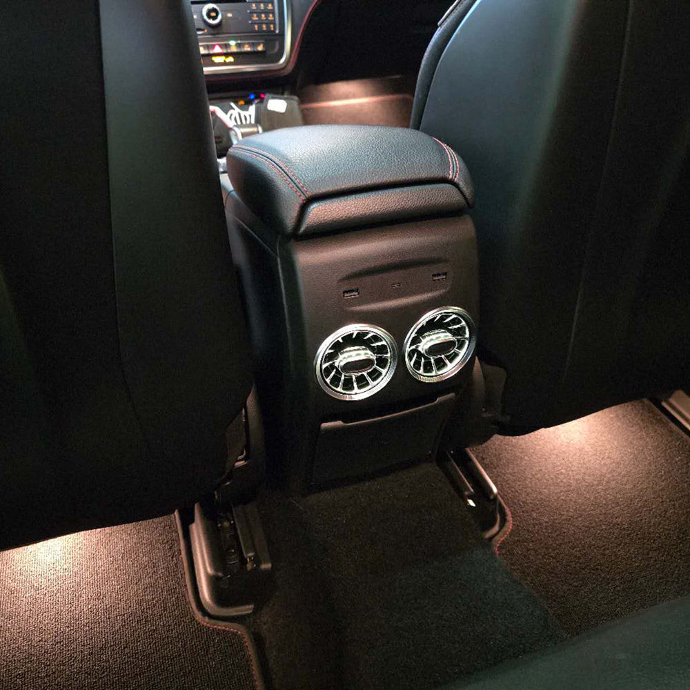 12 Colors Rear Air Vent Panel Ambient Light Non-destructive Installation for Mercedes W176 W117 X156 Retrofit Rear Air Outlet