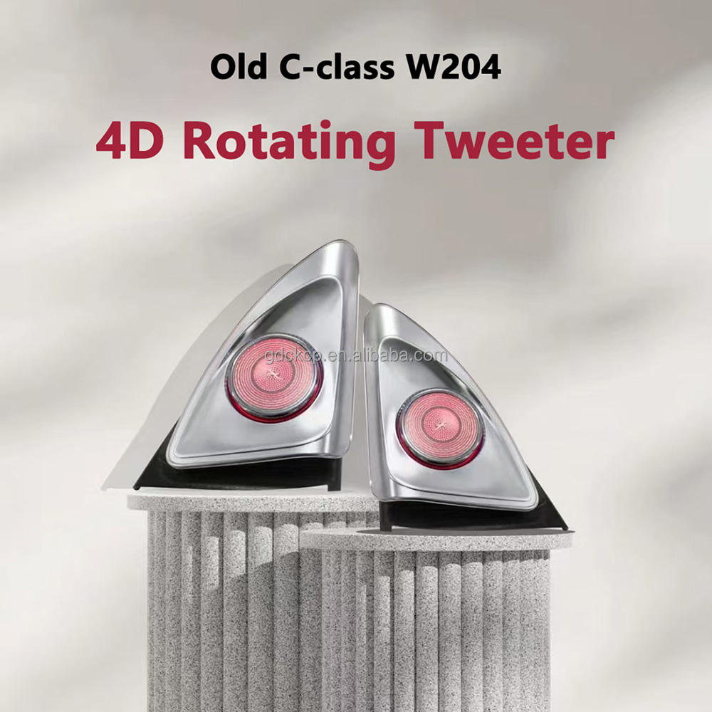 W204 4D Rotating Tweeter LED Ambient Light for Mercedes-Benz C-Class 2010-2014 Center Console Panel Upgraded Turbine Air Vent