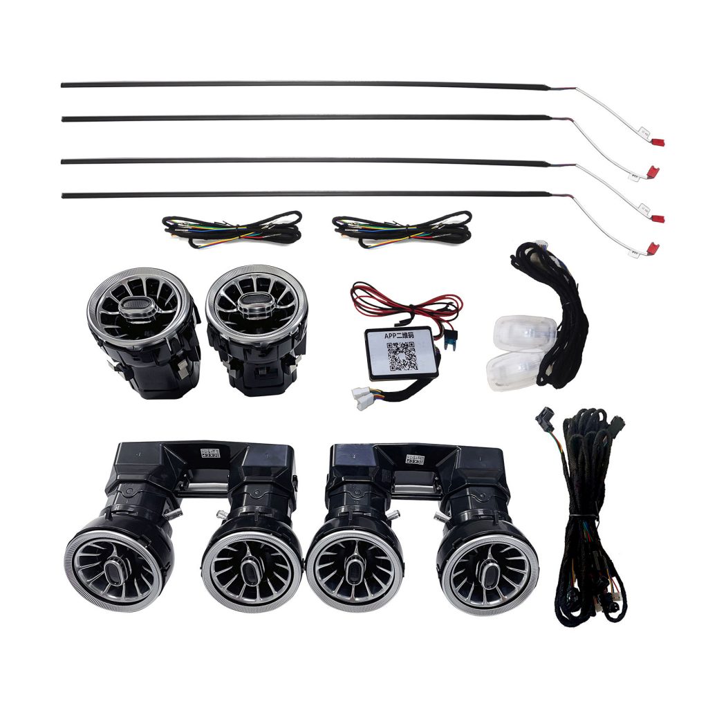 C190 64 Colors Ambient Light Front Air Vent Turbine for Mercedes-Benz AMG GT GTS GTR 2015-2018 LED Atmosphere Lamp