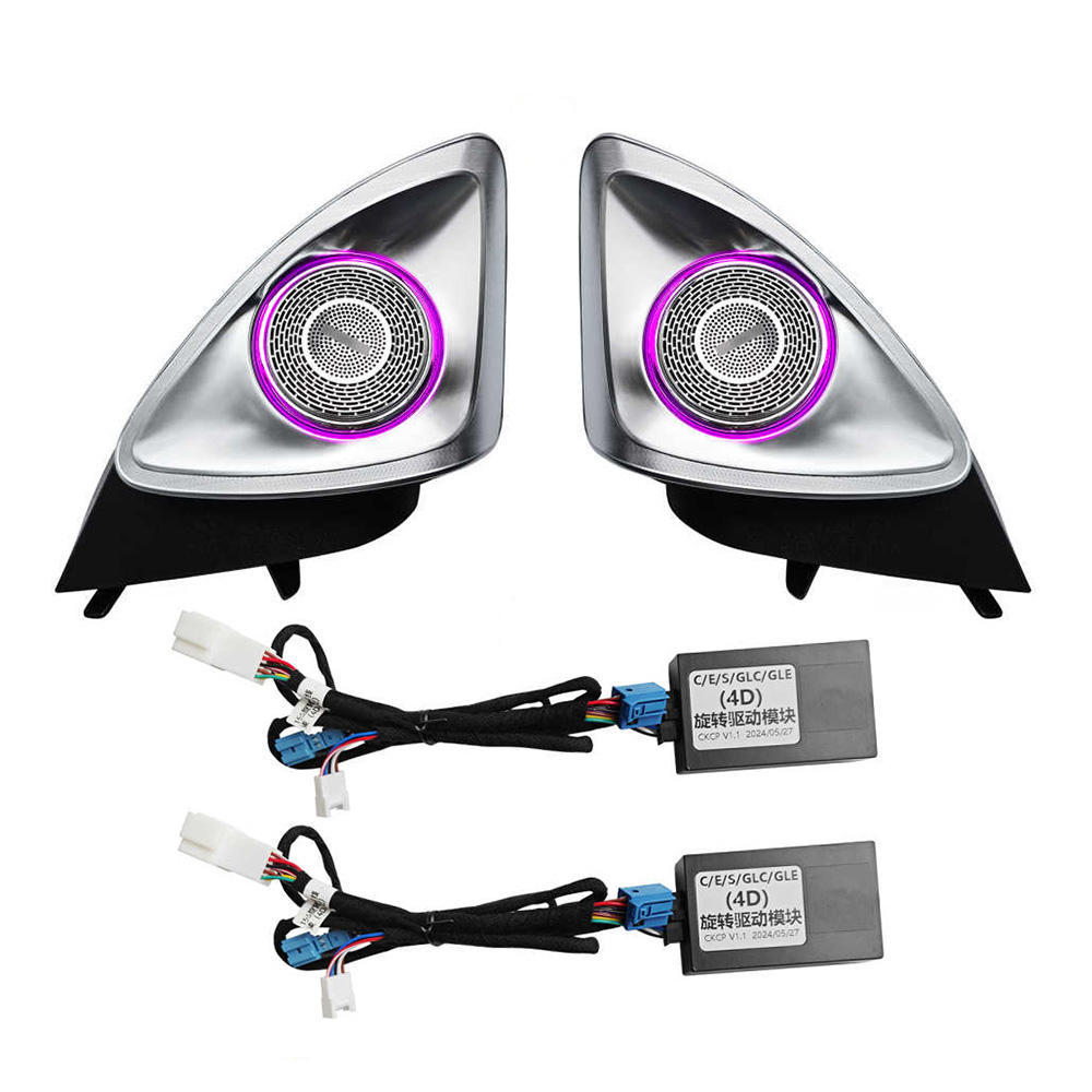 64 Colors 4D Rotating Tweeter Atmosphere Light for Mercedes-Benz A-Class W176 Plug and Play Car Audio Speaker Ambient Lighting