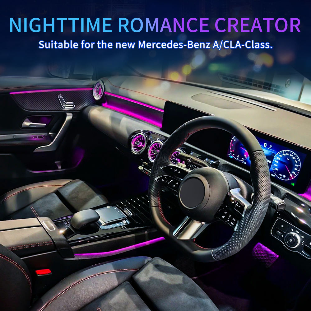Right-hand Drive Car Basic Ambient Light for Mercedes benz A-Class W177 CLA C118 Upgrade Install Car Interior Lighting System
