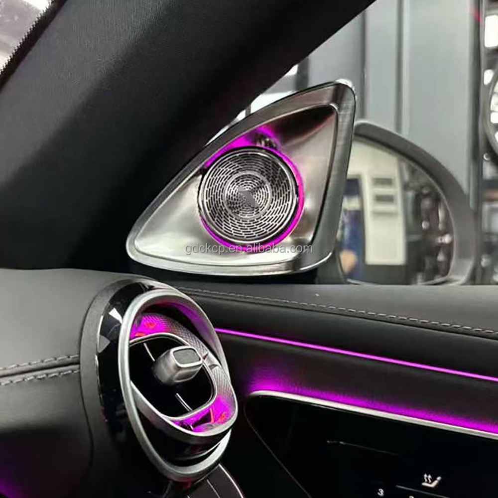 C236 CLE 64 Colors 4D Rotating Tweeter Ambient Light for 2024-2026 Mercedes Benz CLE Coupe Plug and Play Rotating Treble Speaker