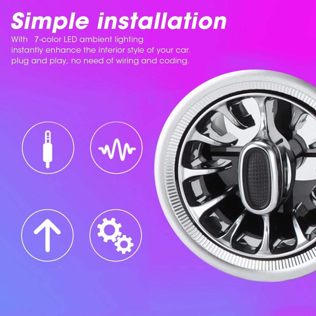High Quality 64 Colors Front Air Outlet Vent Turbine W222 Ambient Light for Mercedes-Benz S-class W222