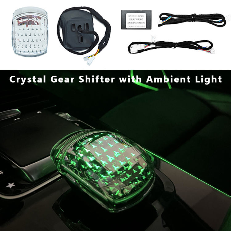 Crystal Center-Console Hand Rest Cover with Ambient Light for Mercedes-Benz GLS X167 SUV