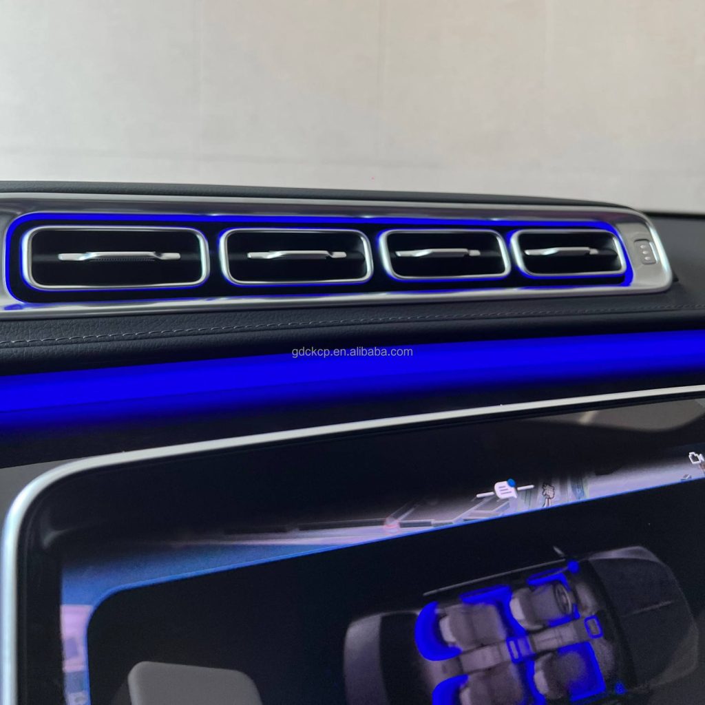 Factory Wholesale W223 LED Air Vent Ambient Light For Mercedes Benz S-class W223 Luminous Air outlet 64 Colors Atmosphere Lamp