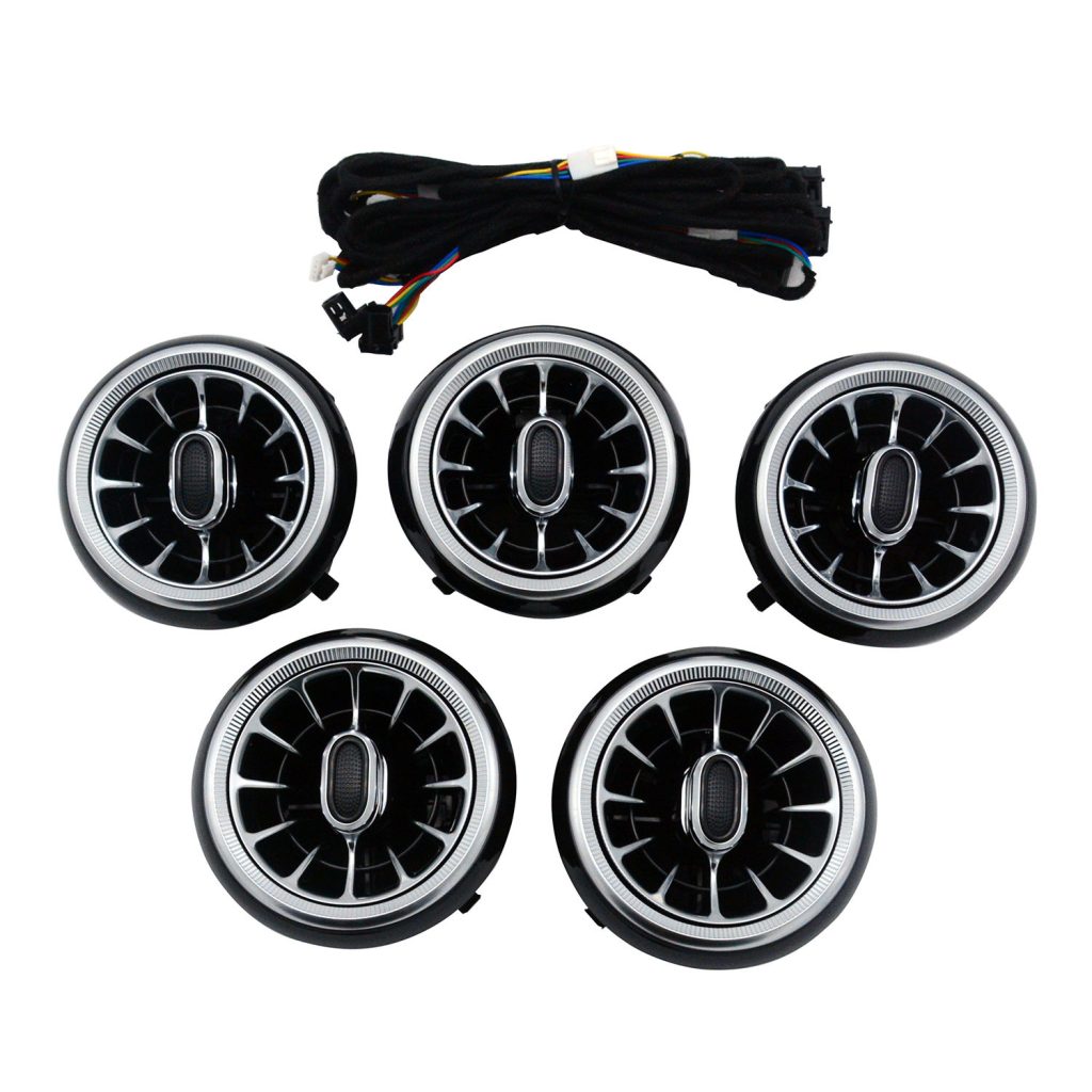 Luminous Front Turbine Air Vent Outlet 12 Colors Ambient Light for Mercedes Benz B-class W246 GLA-class W156