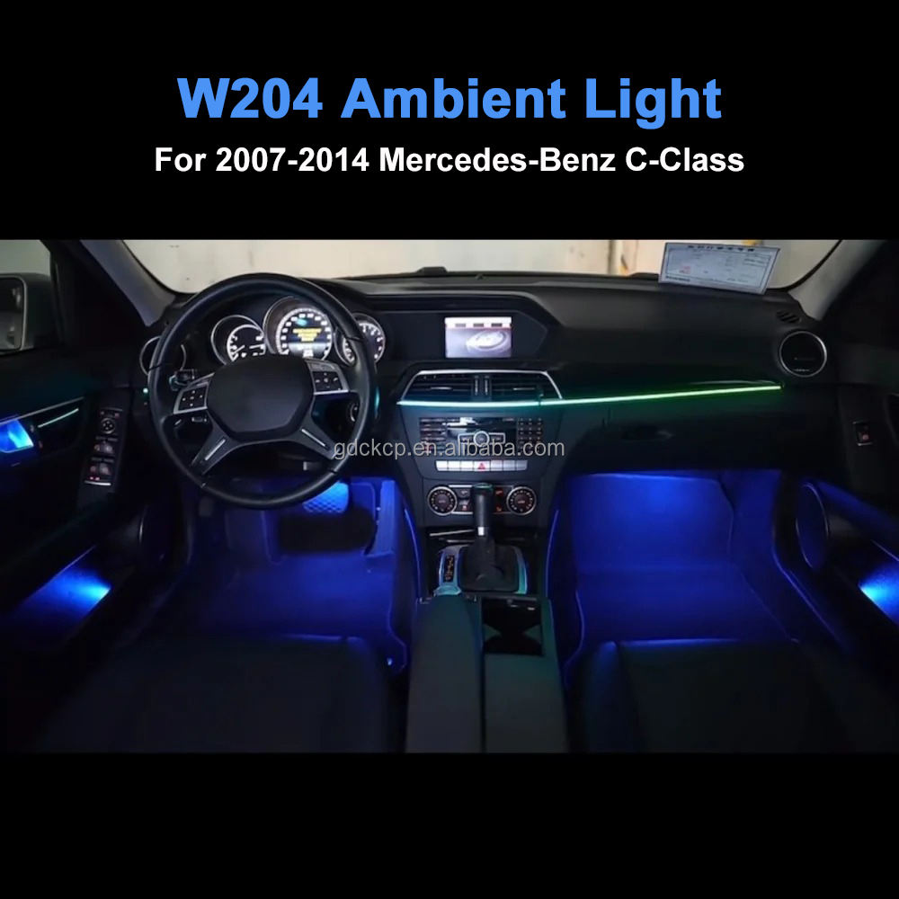 Factory Price High Quality W204 Ambient Lighting Upgrade Kit for Mercedes-Benz C Class 2007- 2014 Interior LED Light