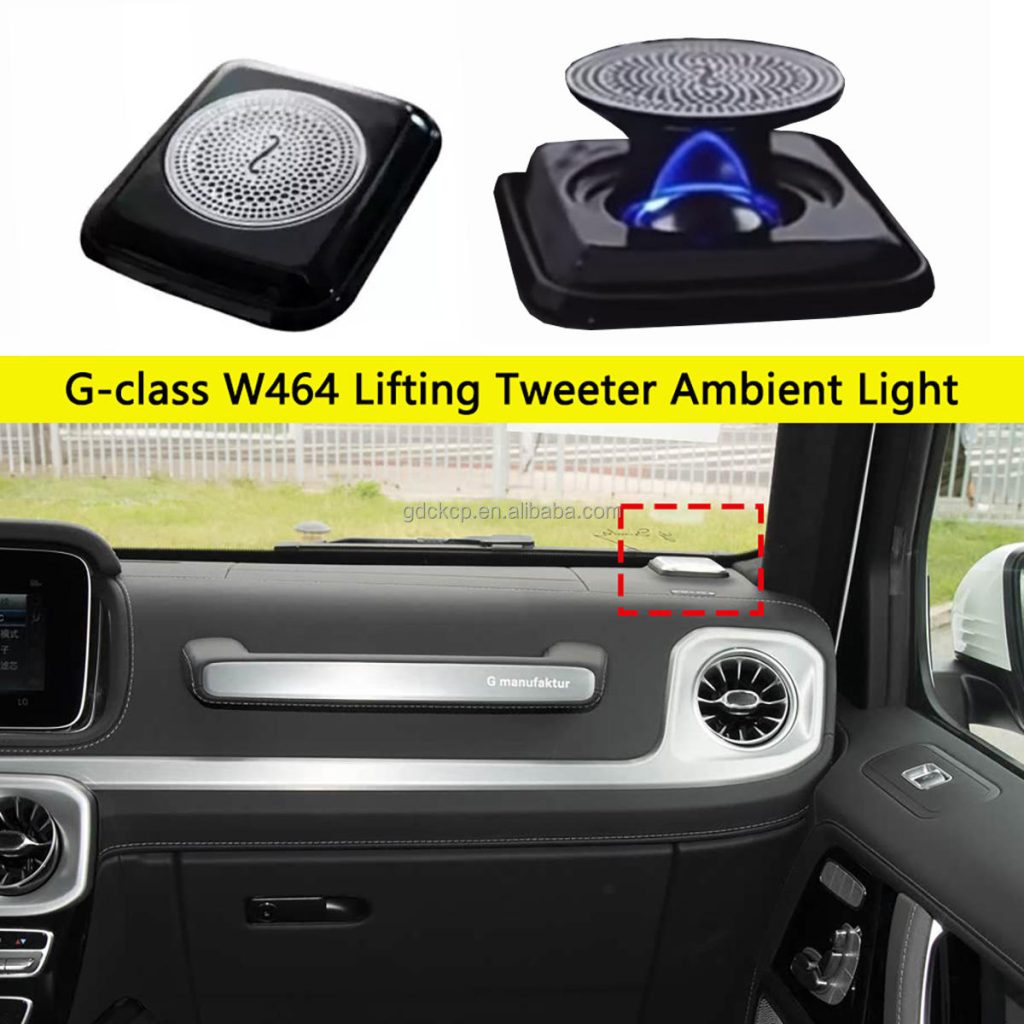 64 Colors Lifting Tweeter Ambient Light for Mercedes Benz G-class 2019-2024 W463 (2018) Lift-up Speaker Light