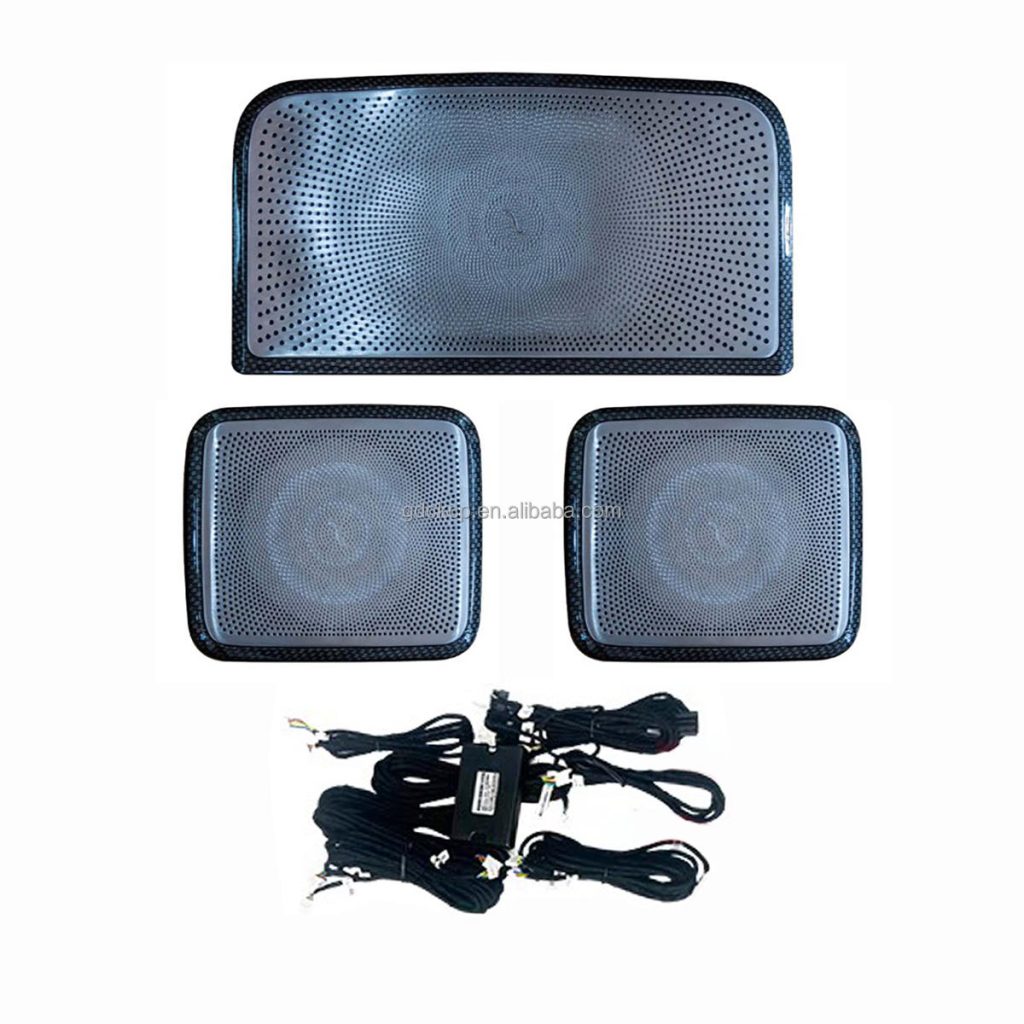 64 Colors Ambient Light W463 (2018) Car Trunk Speaker Luminous Cover for Benz G-class 2019-2024 Car D-pillar Illuminated Horn Cover