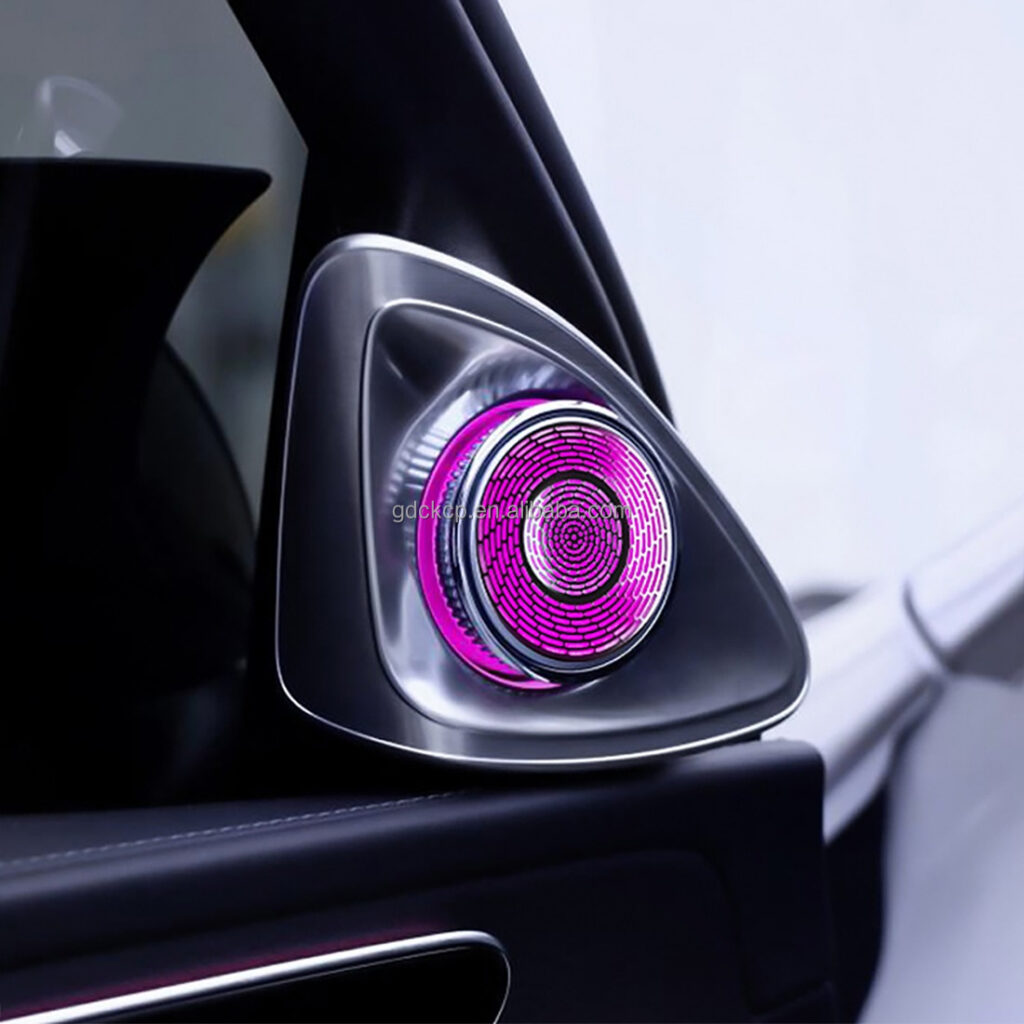 New Arrivals Real Keep Turning W206 4D Rotating Tweeter for Mercedes Benz C-class 2022-2025 Continuously Rotary Speaker LED Horn