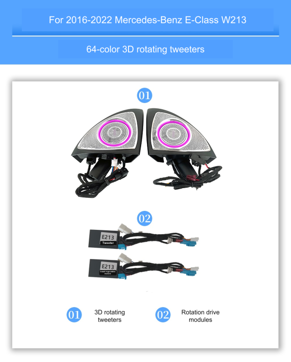 3D rotating tweeter pair