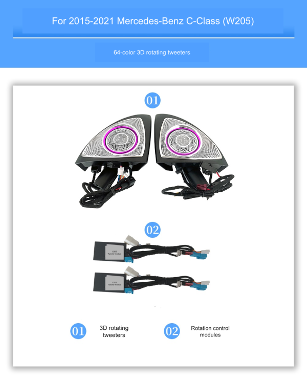 3D rotating tweeter pair