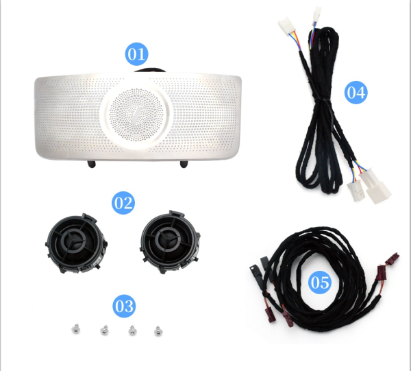 Illuminated glasses-compartment cover kit