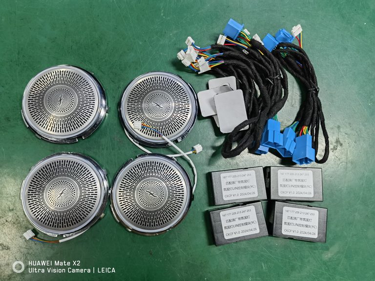 Illuminated speaker covers
