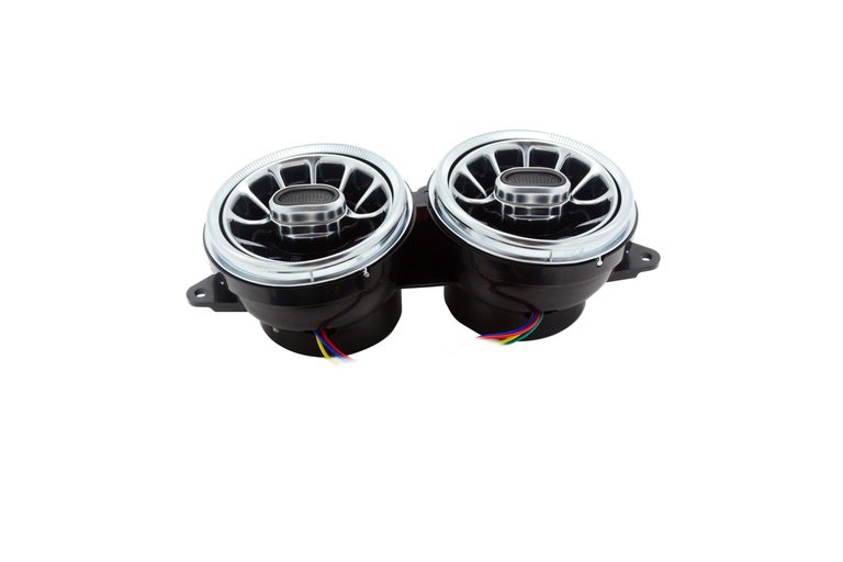 Rear illuminated air vents